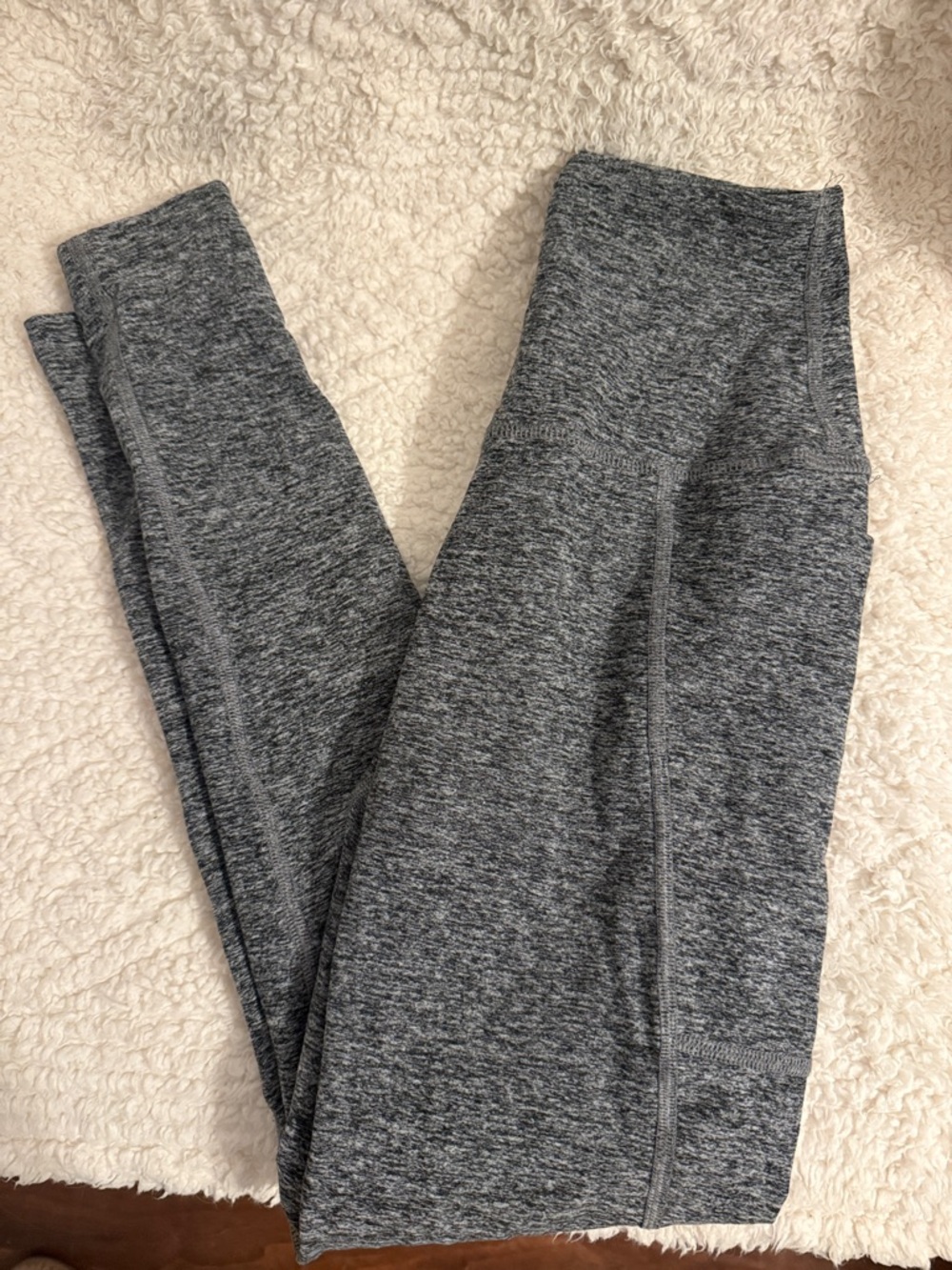 Beyond Yoga Gray Heather Performance Leggings With Pockets